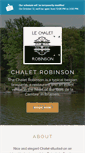 Mobile Screenshot of chaletrobinson.be