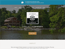 Tablet Screenshot of chaletrobinson.be